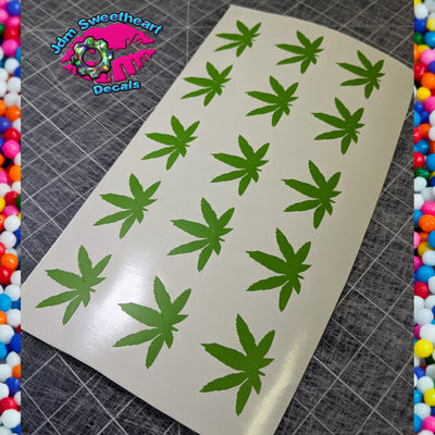 CANNABIS WEED SCATTER DECAL SHEET 6