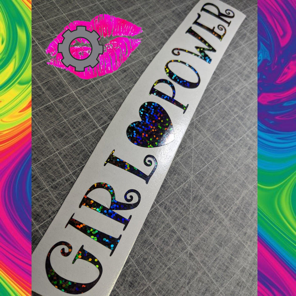 GIRL POWER DECAL BANNER